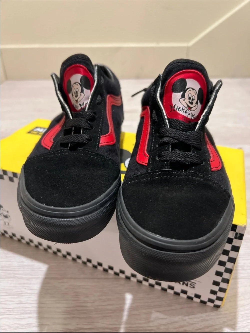 Vans x Disney Black & Red Mickey Mouse Old Skool Sneakers